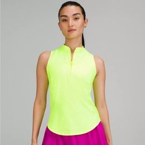 Lululemon Front Zip Mock-Neck Tennis Tank